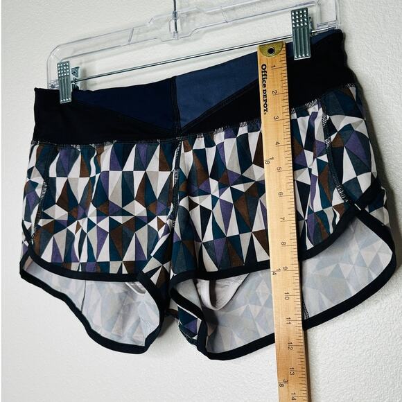 Lululemon Run Speed Shorts Stain Glass Love Neutral Blush Shorts 6 - Picture 9 of 10